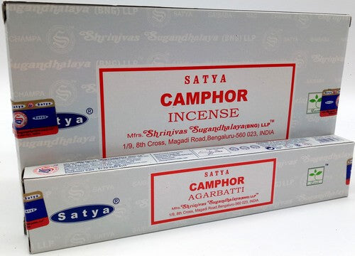 Encens Satya "CAMPHRE" 15g – Purification, fraîcheur et énergie revitalisante