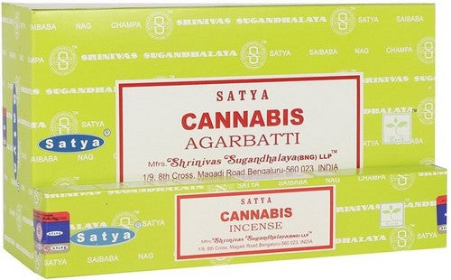 Encens Satya "CANNABIS" 15g – Original, relaxant et étonnamment subtil