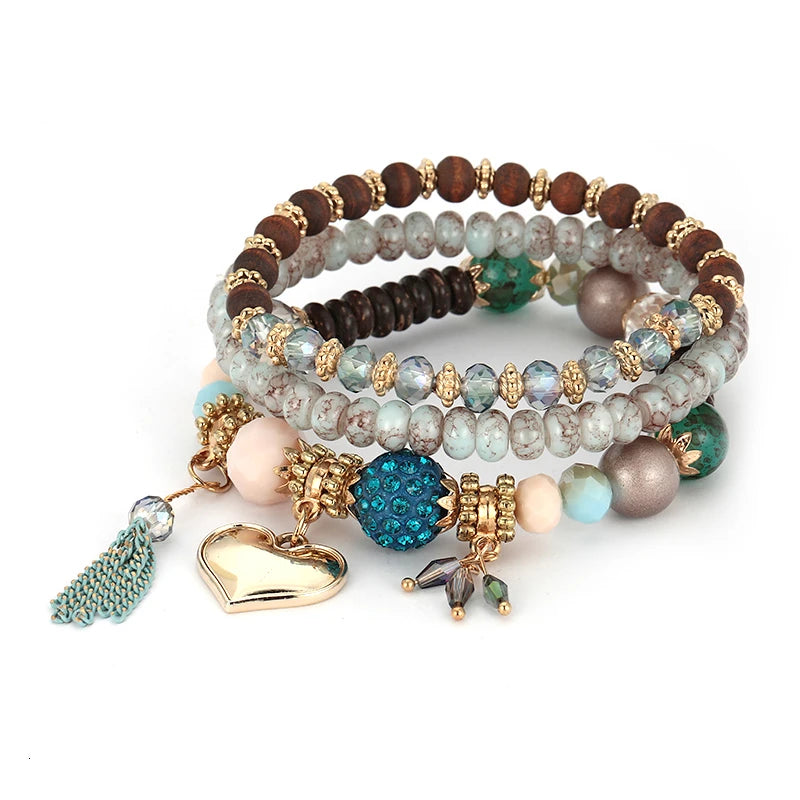 Bracelet Bohème Multicouches – Élégance et Esprit Libre