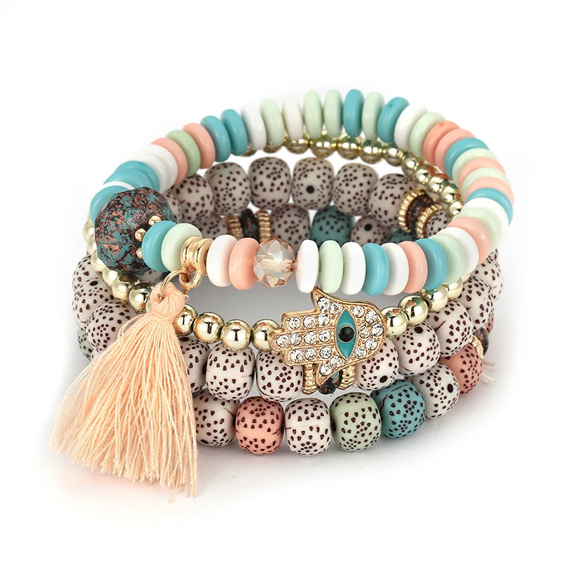 Bracelet Bohème Multicouches – Élégance et Esprit Libre
