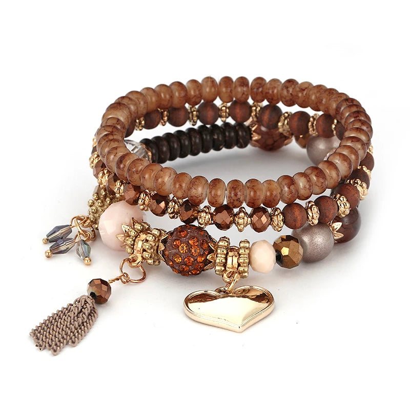 Bracelet Bohème Multicouches – Élégance et Esprit Libre