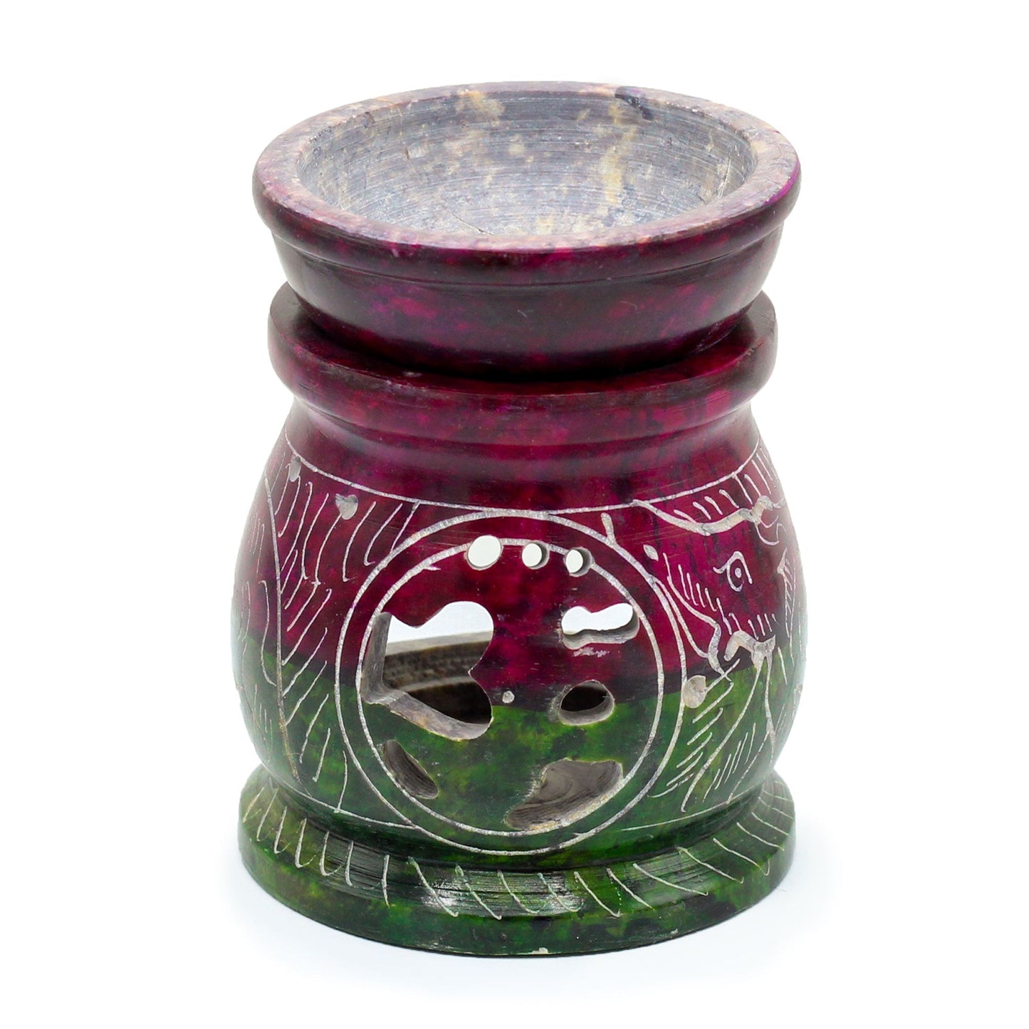 Brûleur d’Huile en Stéatite Coloré 8cm – Om