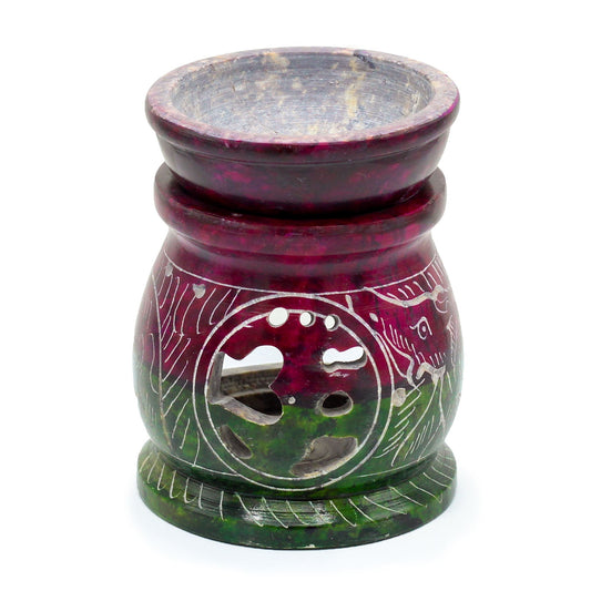 Brûleur d’Huile en Stéatite Coloré 8cm – Om