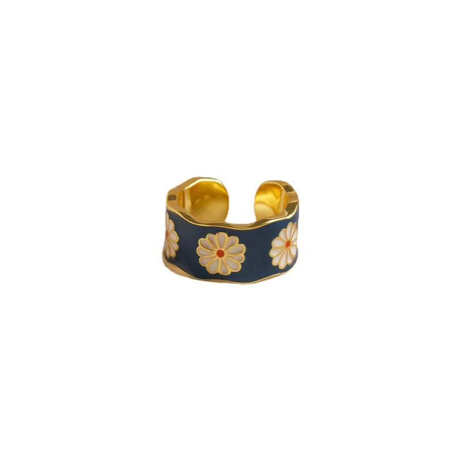 Bague Bohème Vintage Fleur Marguerite