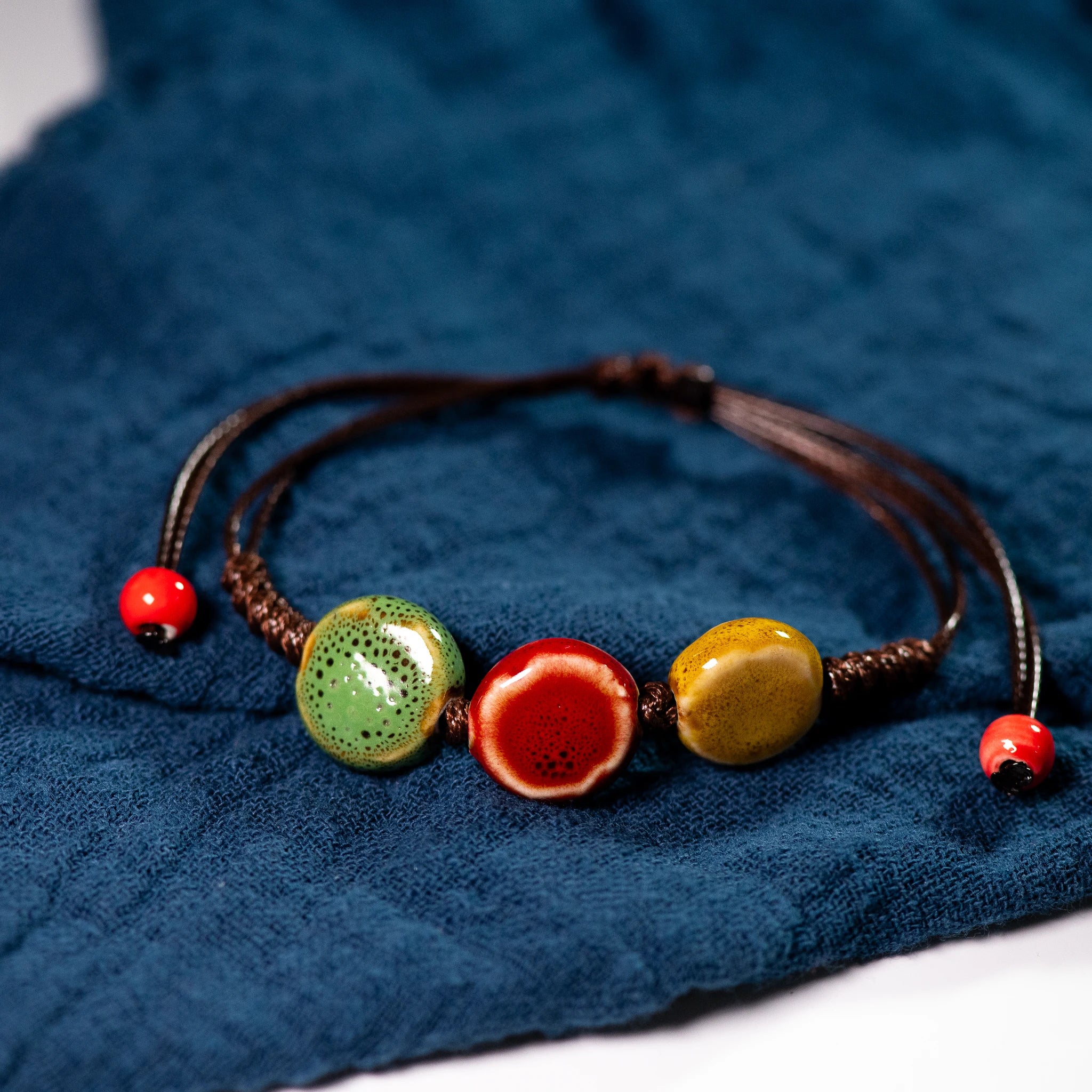 Bracelet Céramique Coloré Vintage